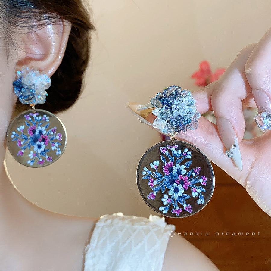 Women's Print Lovely Geometric Trendy Personality Light Luxury Earrings