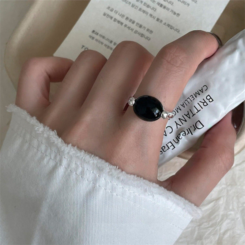 Women's Sier Simple Light Luxury High-grade Index Finger Open Rings