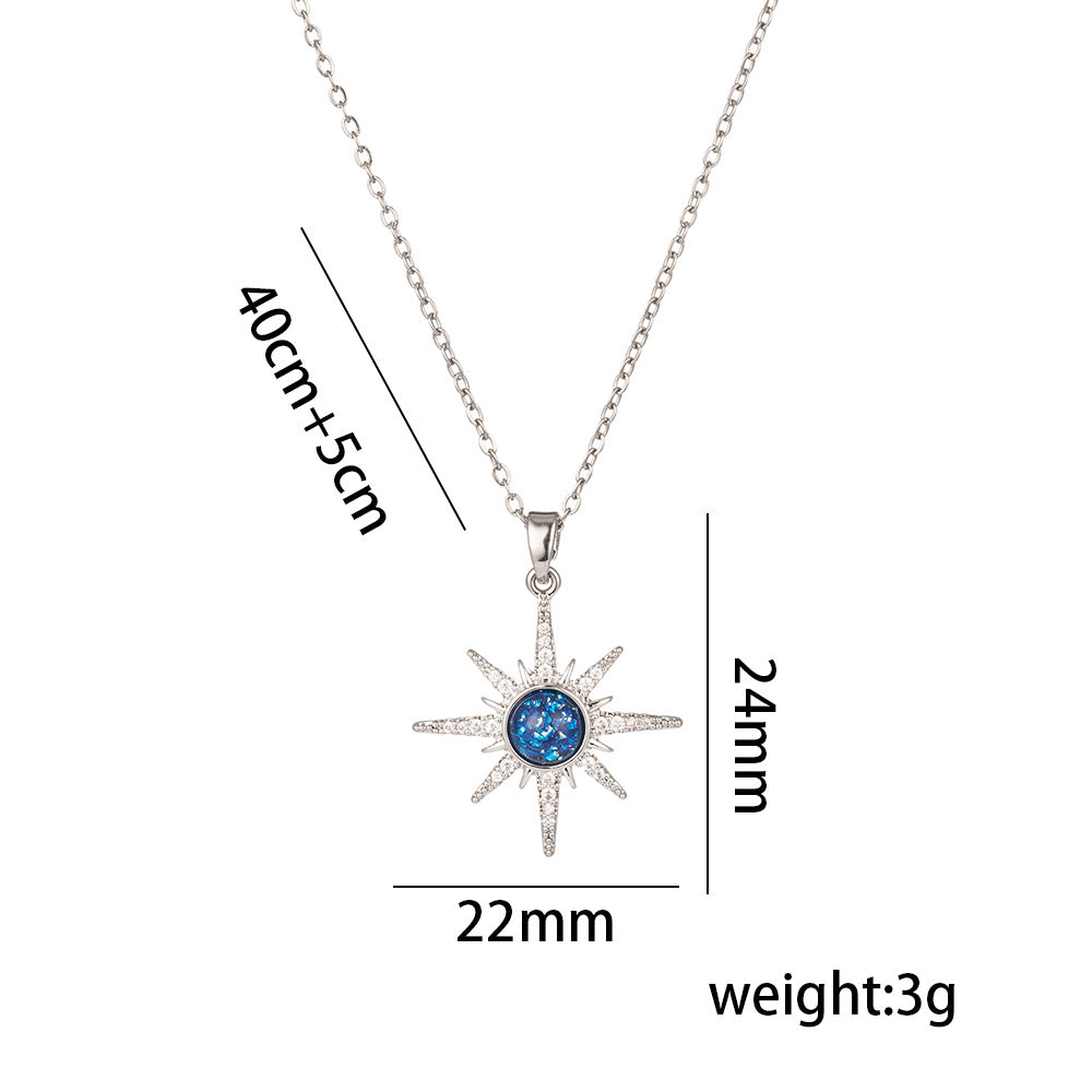 Sky Female Fashion Personality High Sense Clavicle Necklaces