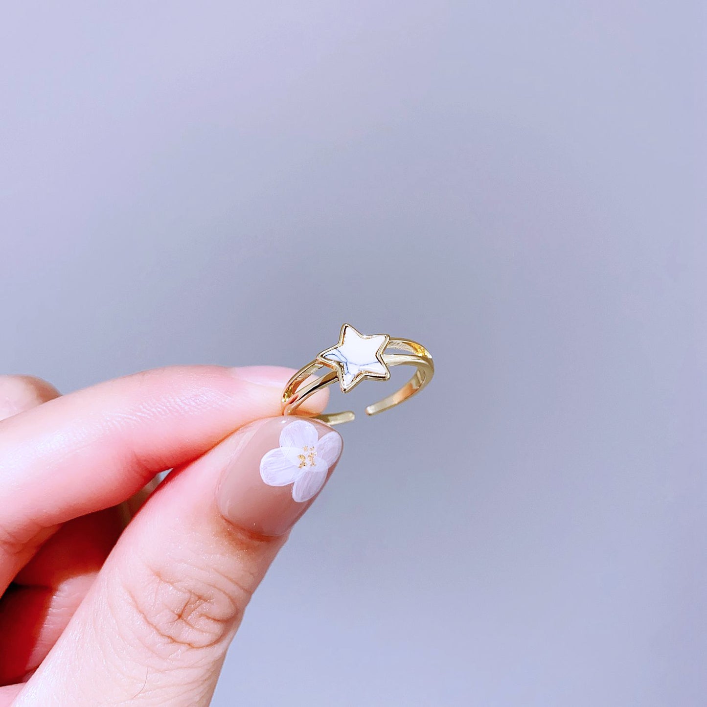 Light Luxury Minority Design Colorful Gemstone Rings