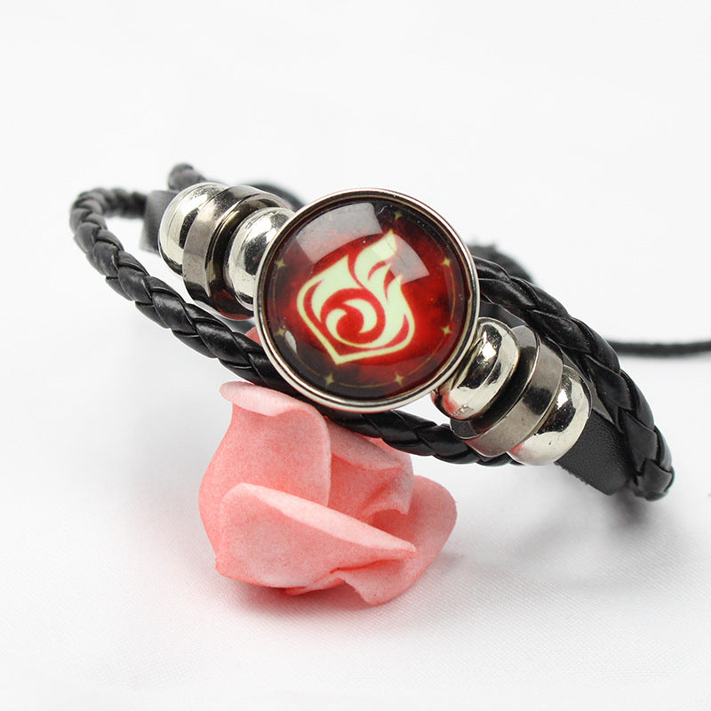 Women's & Men's Elements Eye Of Woven Handmade Gift Chain Thunder Personality Trendy Bracelets