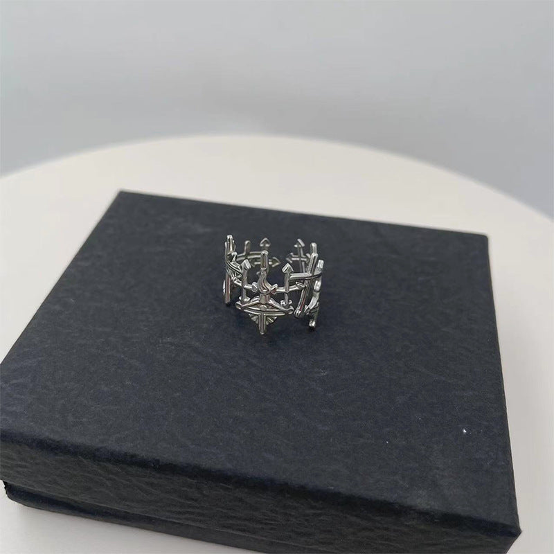 Stainless Steel Personality Advanced Opening Adjustable Rings