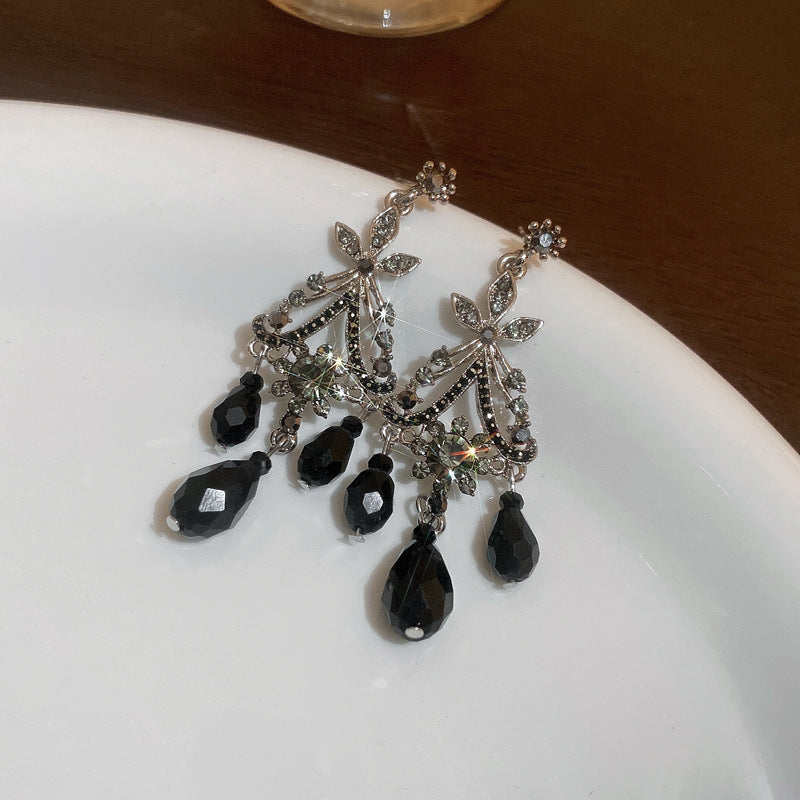Zircon Butterfly Water Drop Ear Female Rings