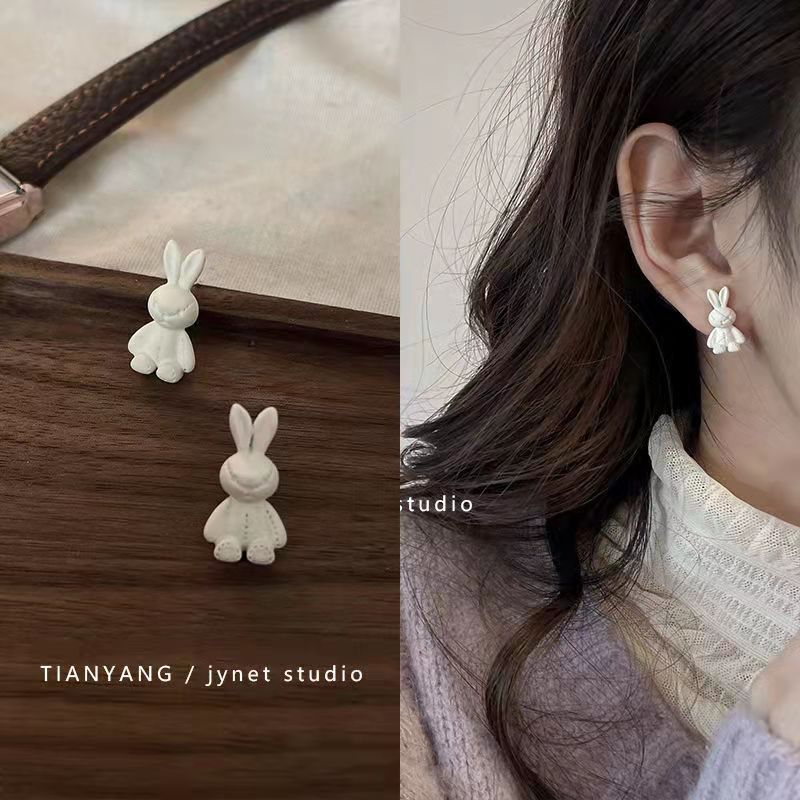 Fashion Pink Tulip Small Fresh Flower Earrings