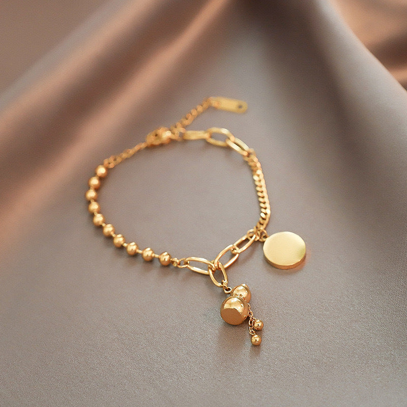 Women's Calabash Court Hip Hop Rose Gold Bracelets