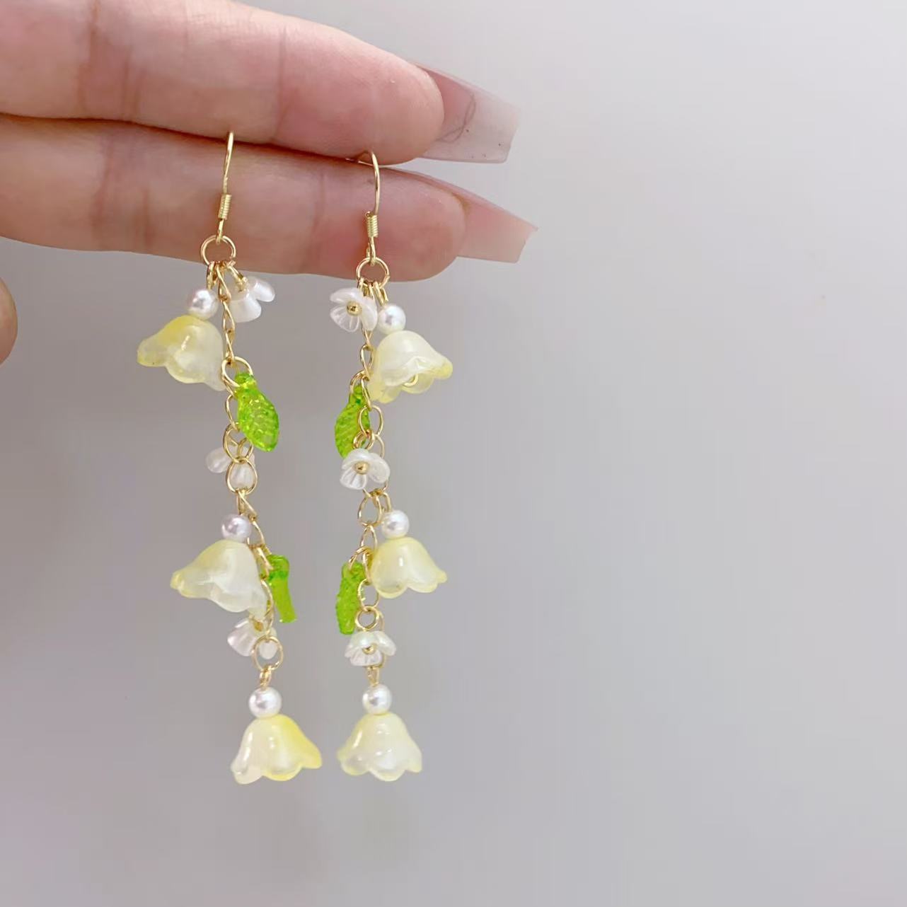 Women's Light Luxury High-grade Long Pearl Tassel Spring Earrings