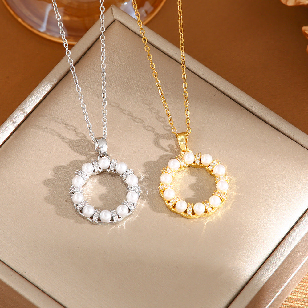 Women's Titanium Steel No Fading High-grade Design Necklaces