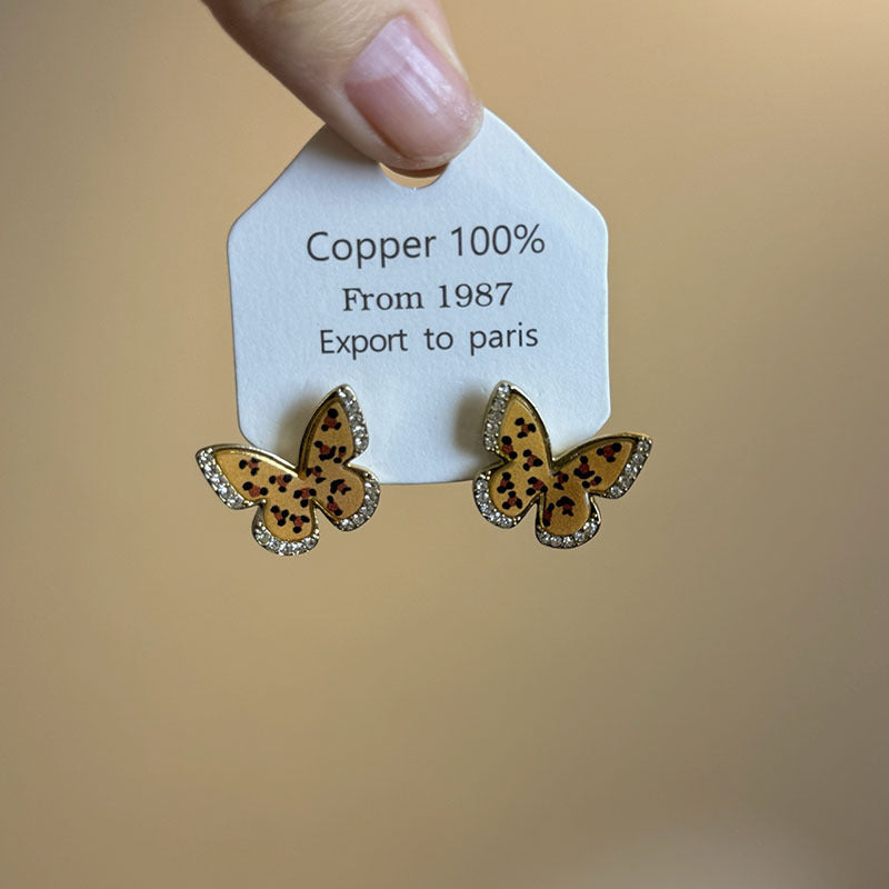 Women's Butterfly Design Show Sweet Elegance Exquisite High-grade Earrings