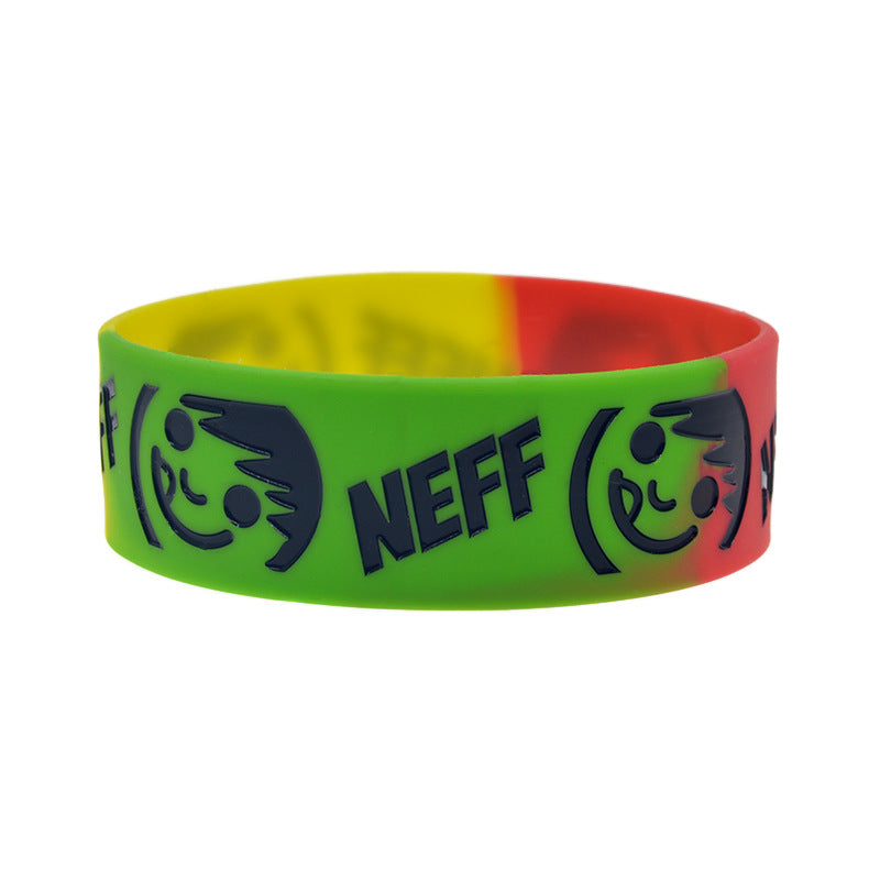 Silicone Fashion Music Hand Strap Trendy Hip Hop Bracelet