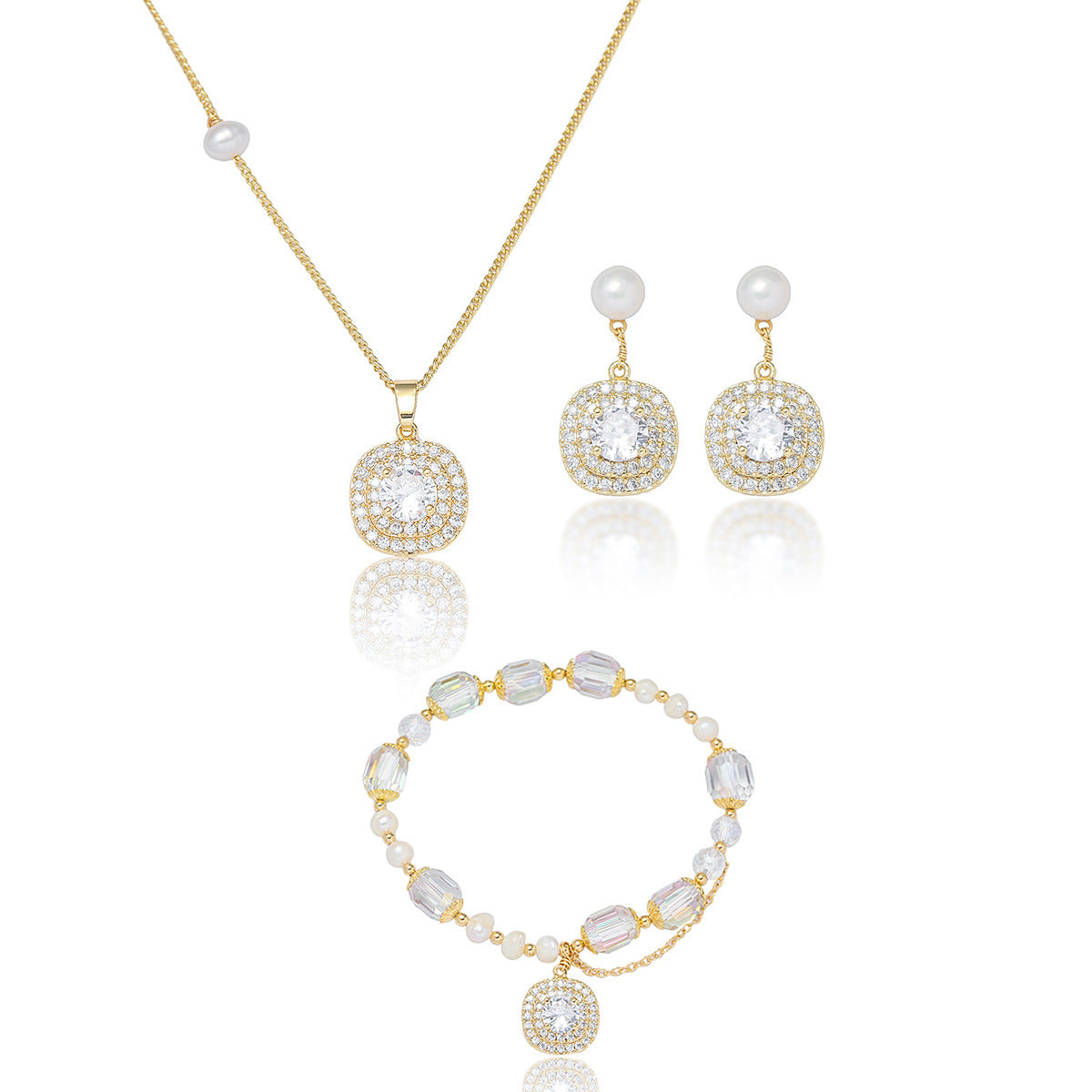 Women's Freshwater Pearl French Retro Sier Needle Necklaces