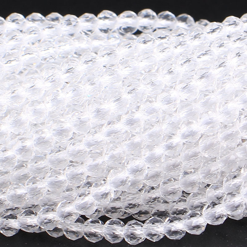 Transparent Glass Surface Cutting Beads Handmade Jewelry Accessories