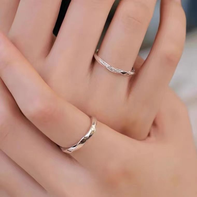Women's & Men's Infinite Love Mobius Strip Couple Pair Of Adjustable Fashion Ring