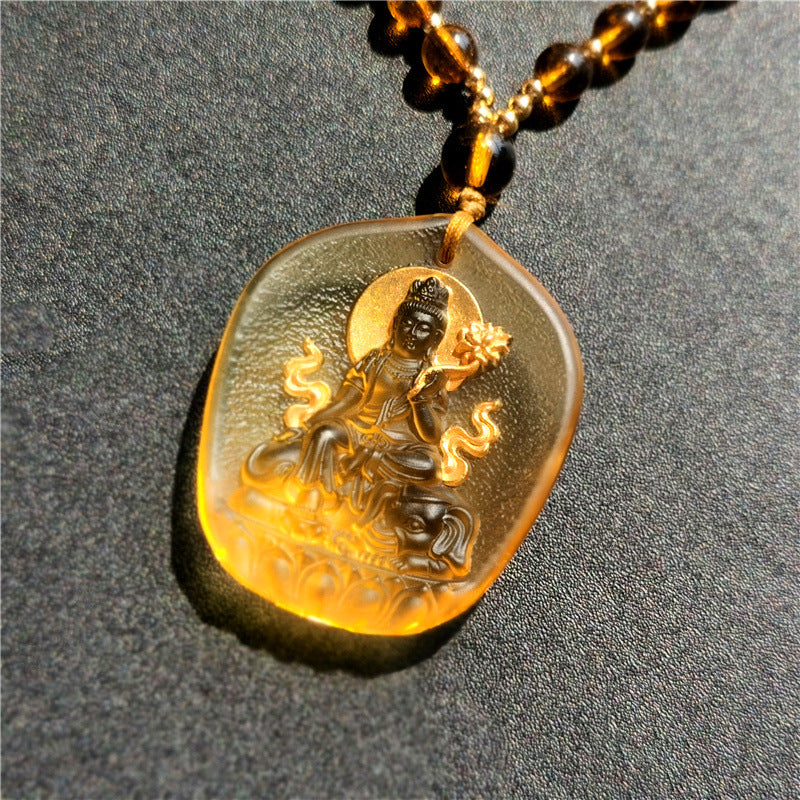 Gilding Glaze Eight Patron Saints Zodiac Necklace