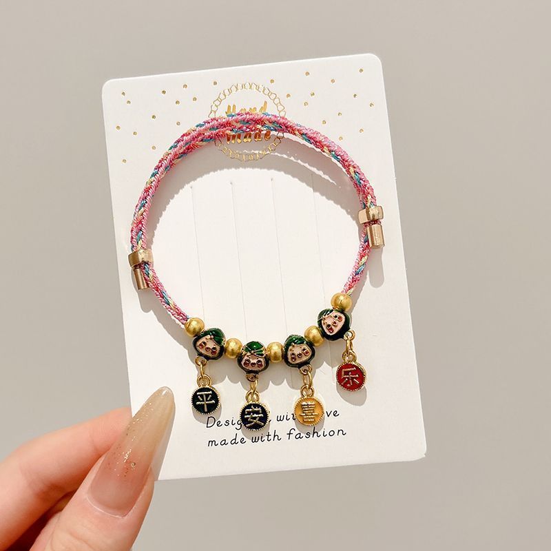 Small Gift Tassel Adjustable Red Rope Dragon Boat Festival Bracelet