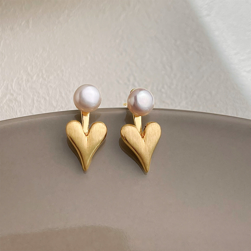 Matte Texture Geometric Female Niche Fashion Earrings