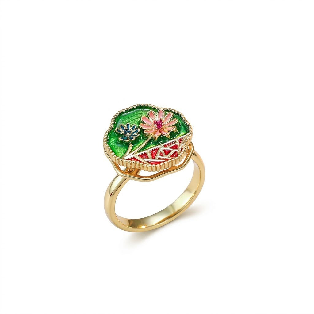 Women's French Style Garden Colorful Open Niche Adjustable Bracelets