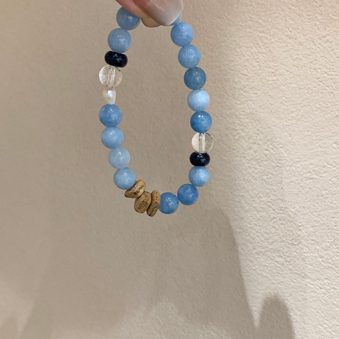 Women's Stone Niche Elastic Pearl Mori Style Simple Bracelets