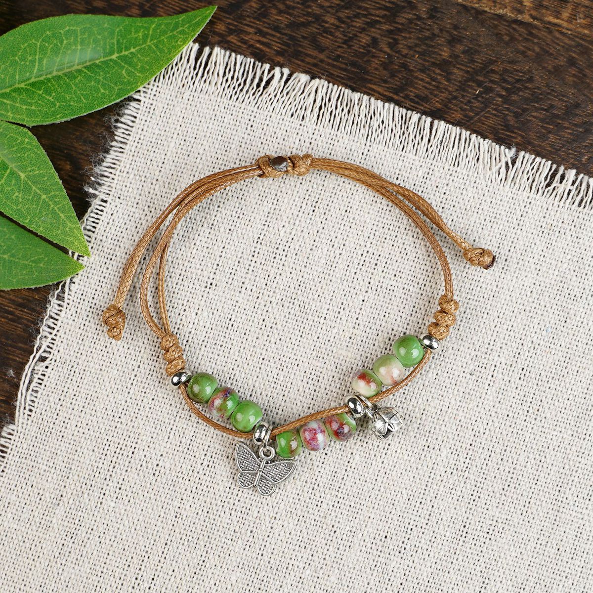 Butterfly Ceramic Female National Chinese Carrying Strap Bracelets
