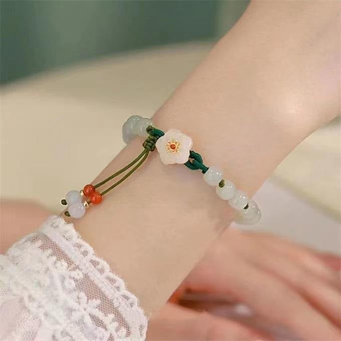 Women's Jade Rabbit Blessing Card For Design Good-looking Girlfriends Bracelets