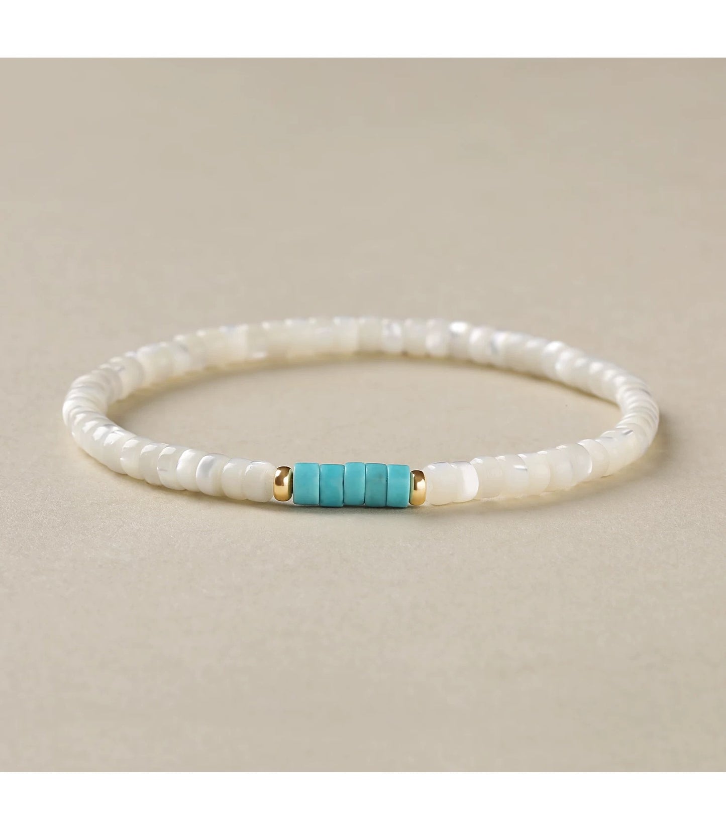 White Shell Magnesite Turquoise High-grade Artistic Bracelet