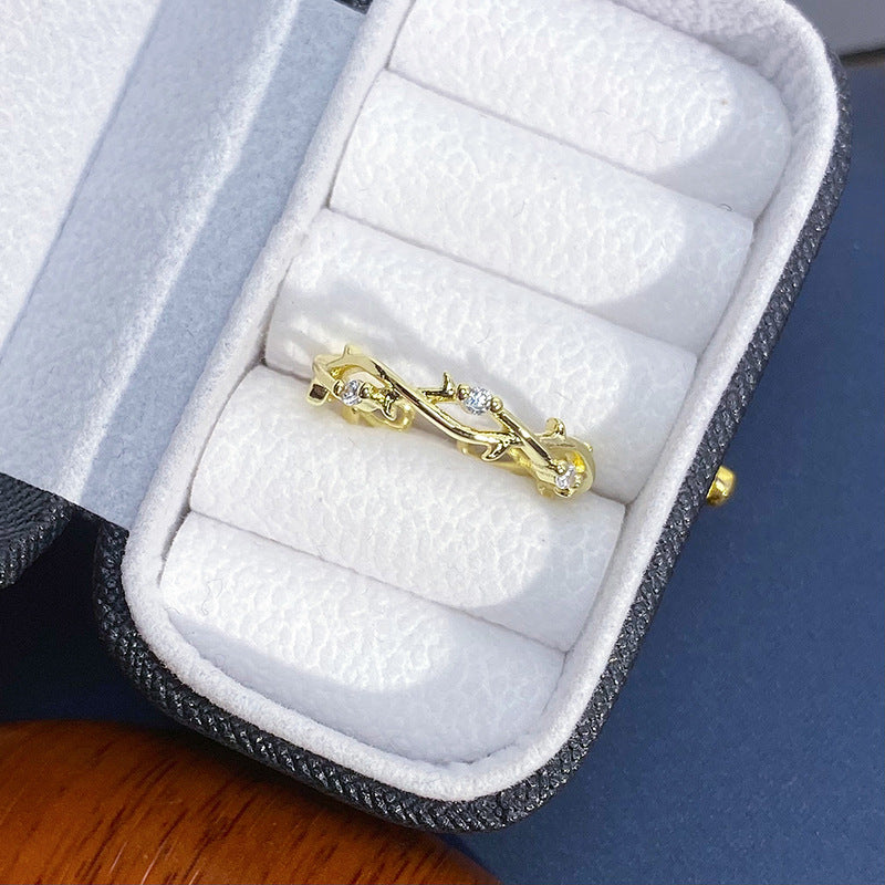 Colorful Zircon Design Light Luxury High-grade Rings