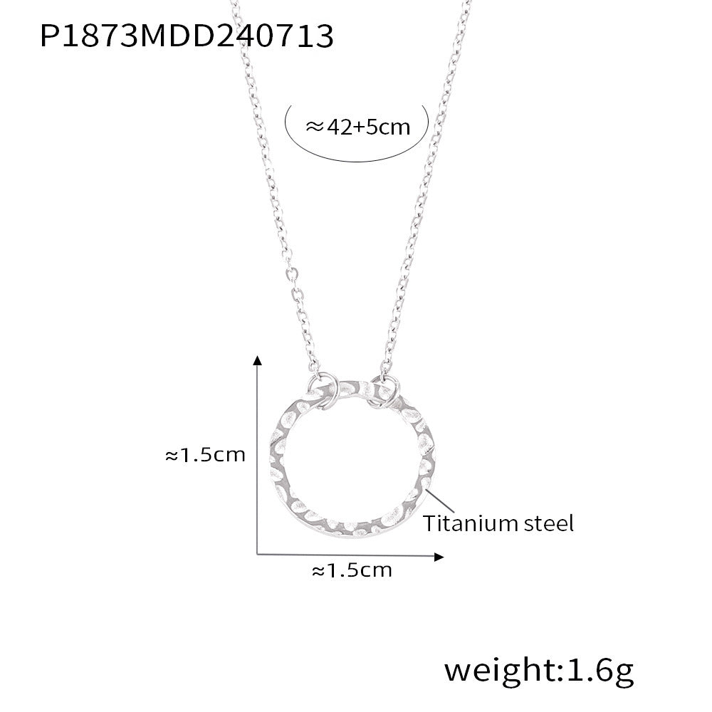 Style Simple Geometric Elements Y-shaped Tassel Stackable Wear Cold Titanium Necklace