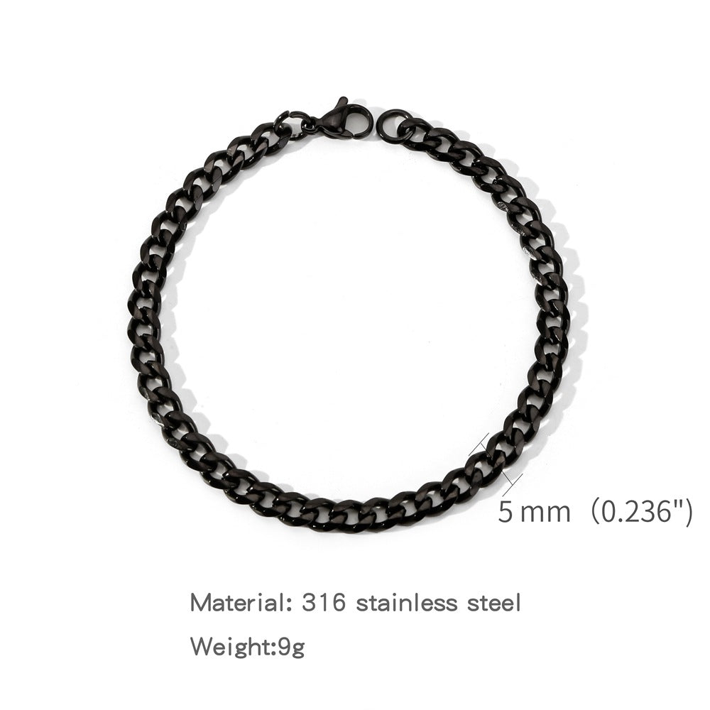 Fashion Electroplated Single Woven Grinding Six Bracelets