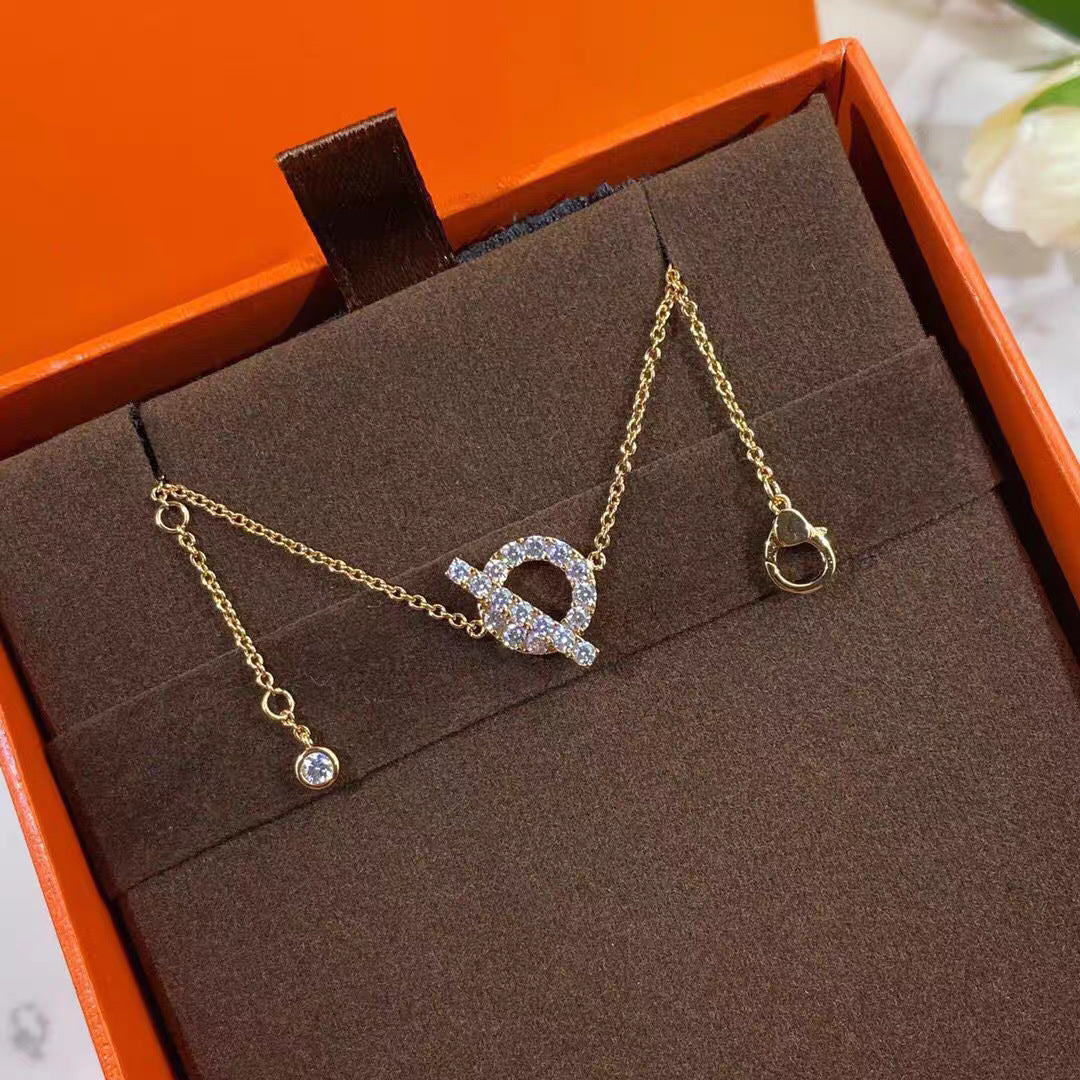 Women's Small Q Sterling Sier High-grade Light Luxury Minority Necklaces