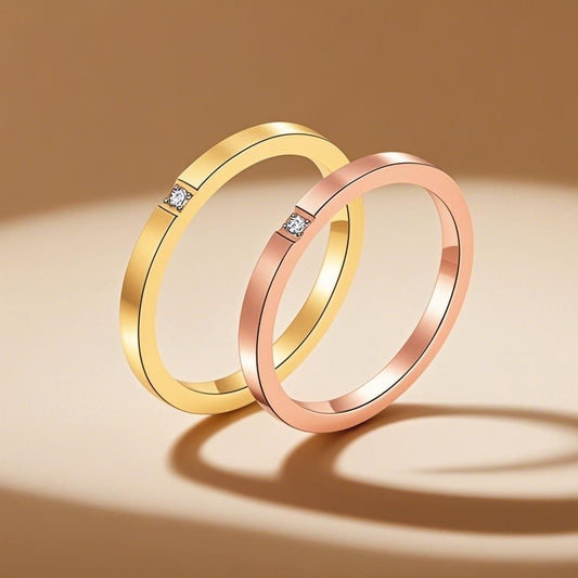 Stainless Steel Female Niche Senior Affordable Luxury Style Ring