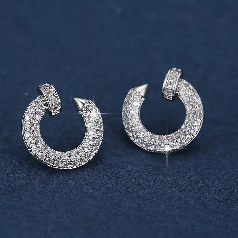 Shi Simple Nail Ear Temperament Small Personalized Stud Earrings