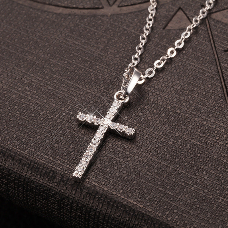 Hop Cross Rhinestone Simple Fashion Personalized Punk Pendants
