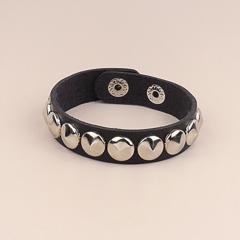 Rivet Punk Couple Leather Casual Fashion Bracelet