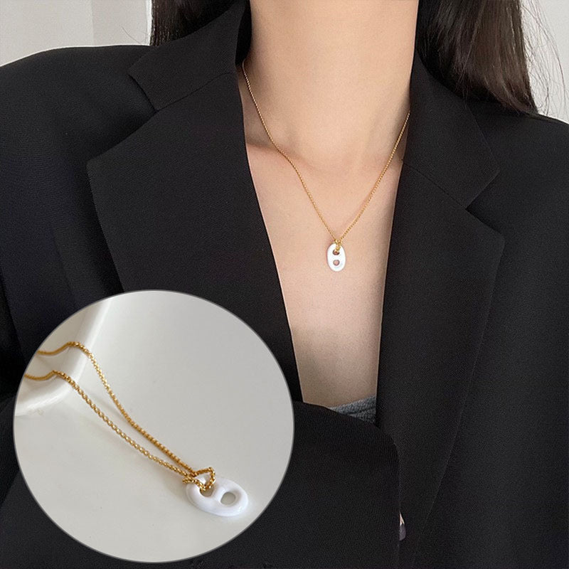 Starfish Imitation Pearl Female Niche Unique Design Sense Refined Necklace