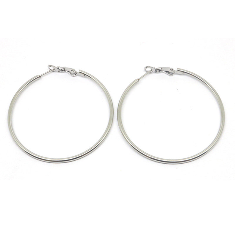 Male Buckle Ear Clip Suit Titanium Earrings