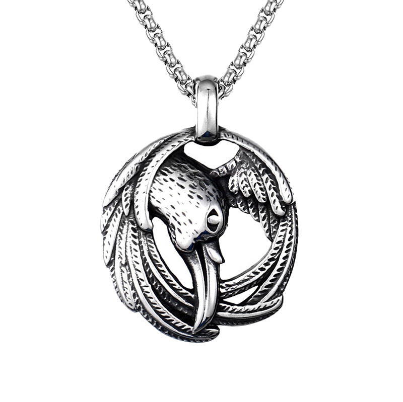 Men's Stainless Steel Boxing Physical Picture Domineering Necklace