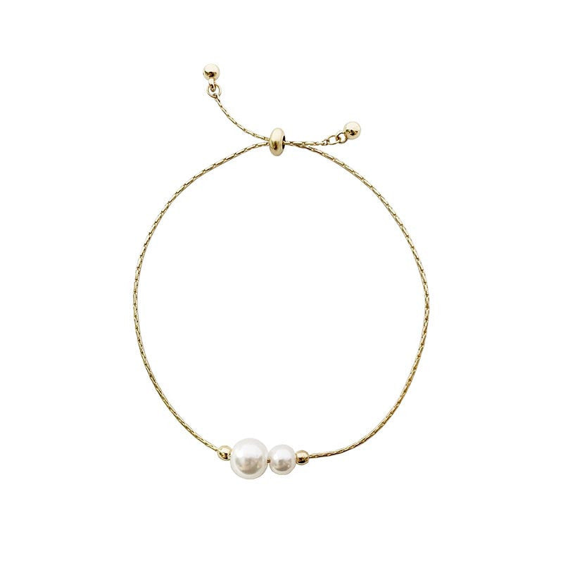 Pearl Female Korean Simple Personalized Adjustable Bracelet