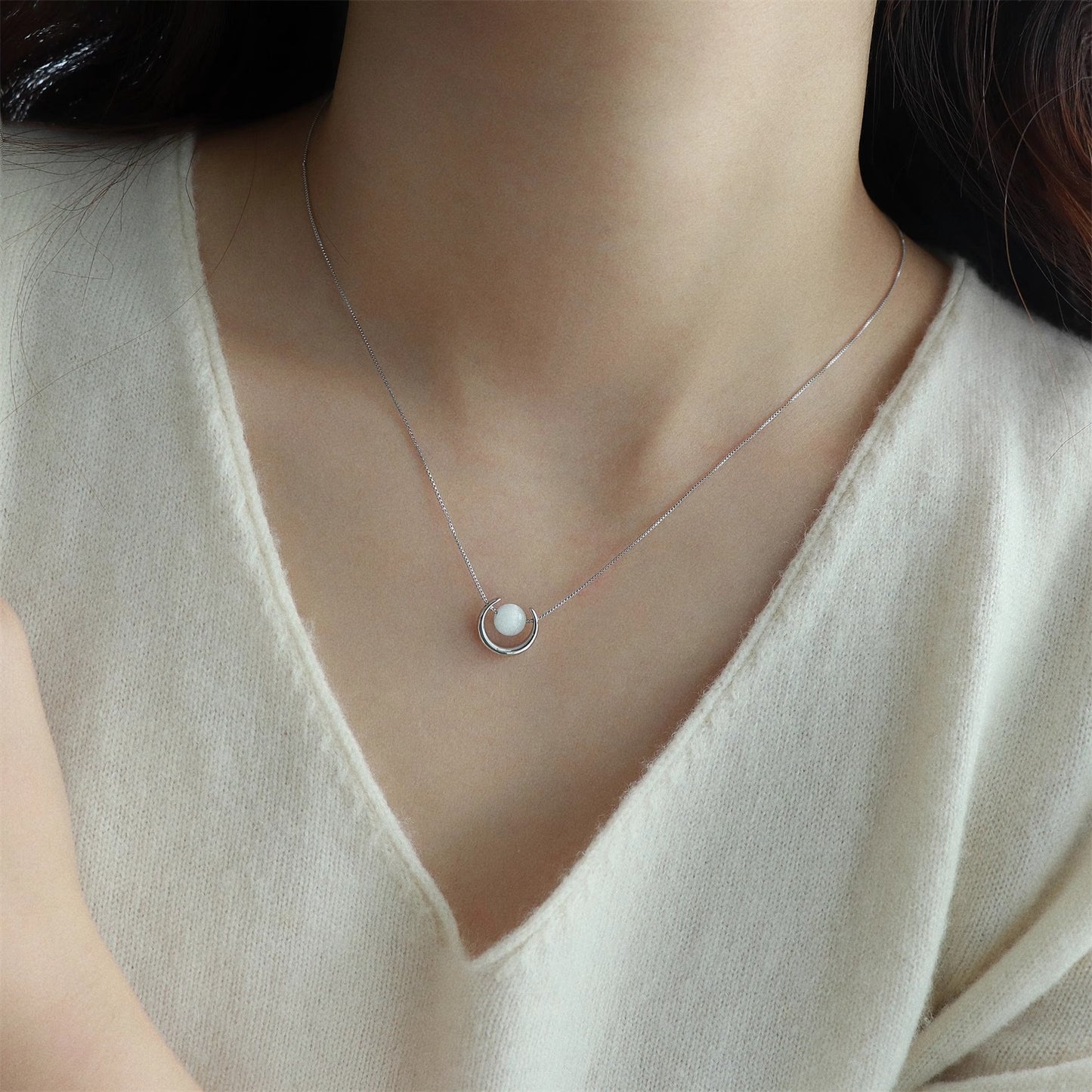 Women's Sier Light Luxury High-grade Design Clavicle Necklaces