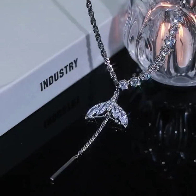 Women's Zircon Fishtail For Cold Style Niche Design Necklaces