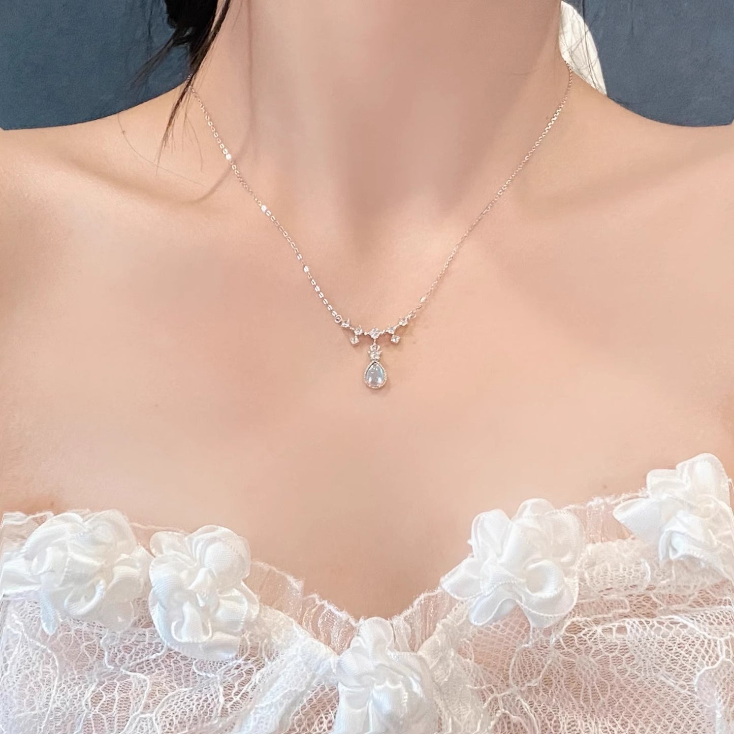 Women's Sier Light Luxury High-grade Design Clavicle Necklaces