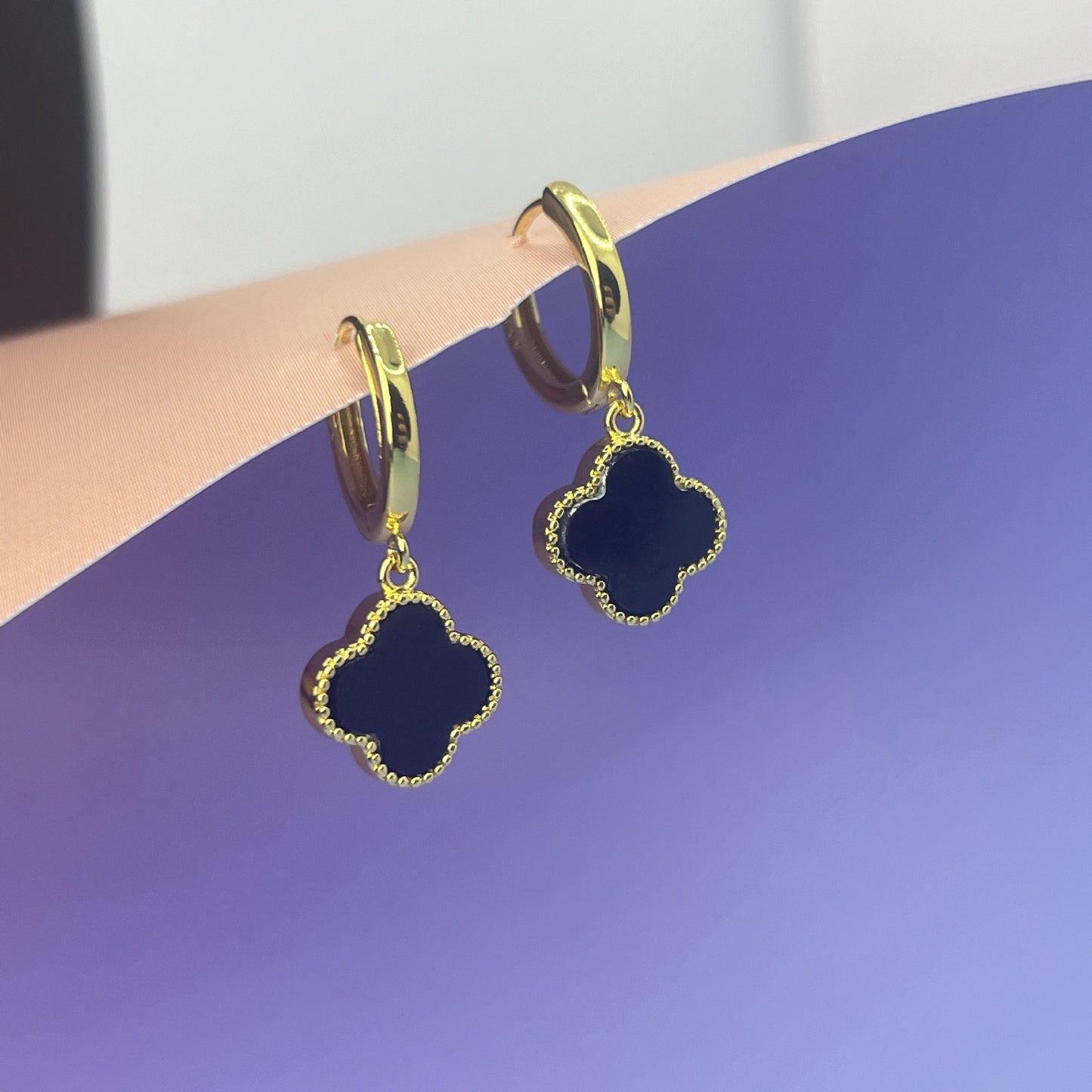 Korean Version Of Style Clover Ear Clip Female Stud Earrings