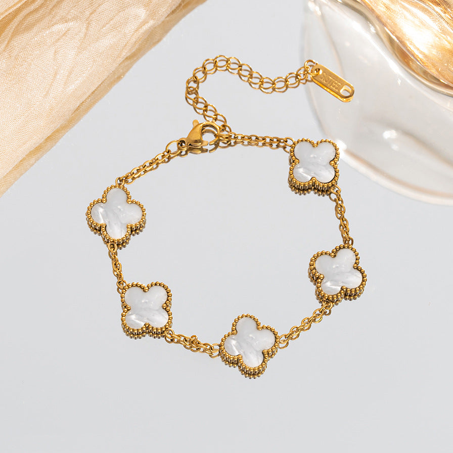 Diamond Clover Light Luxury High-grade Female Niche Simple Bracelet