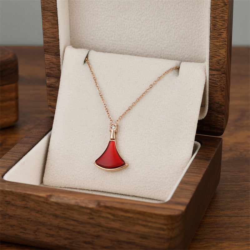 Titanium Steel Female Niche Simple Temperament Clavicle Pendants