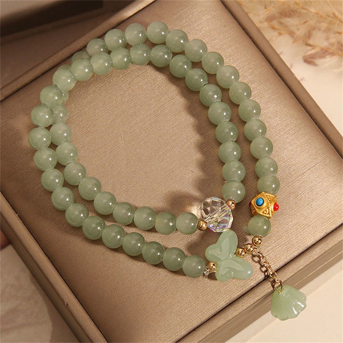 Women's Butterfly Double Longevity Lock Gift For Rings