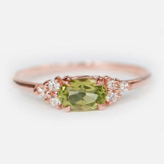 Simple Light Luxury Korean Female Elegant Engagement Wedding Gentle Ring