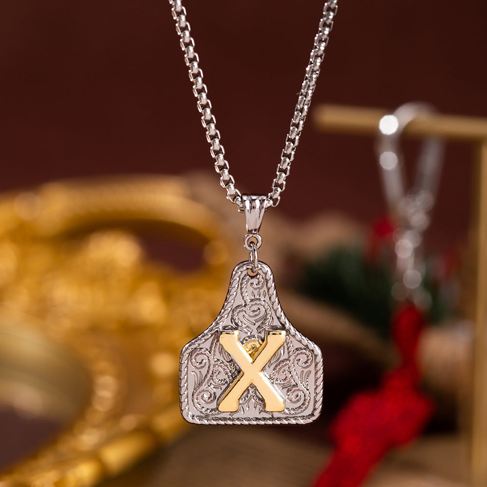 Women's Fashion English Letters Electroplated Copper For Design Personalized Clavicle Necklace