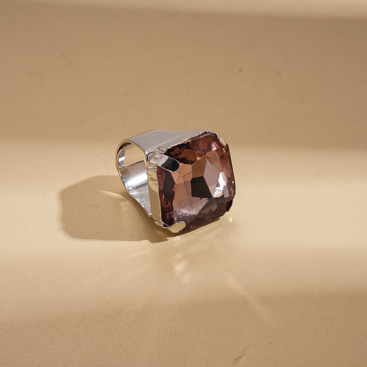 Rose Flower Love Pearl Light Luxury High Sense Ring