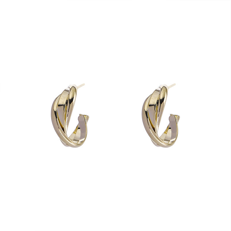 Women's Style Hoop High Sense Ear Design Earrings