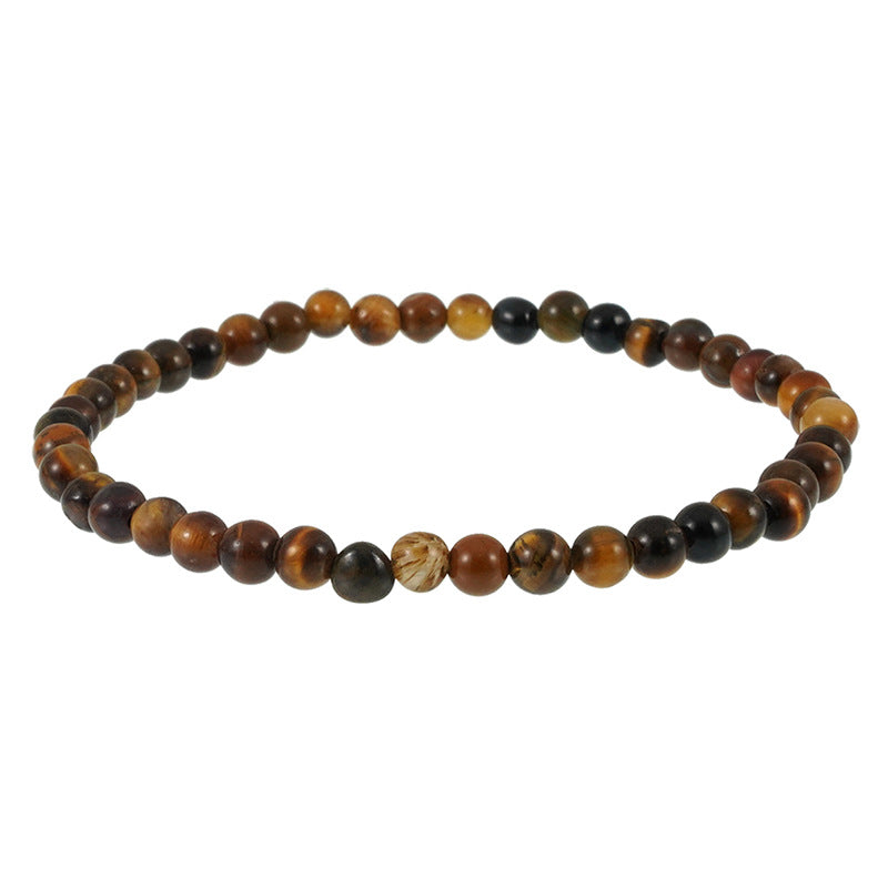 Stone Volcanic Rock Turquoise Malachite Agate Bracelet