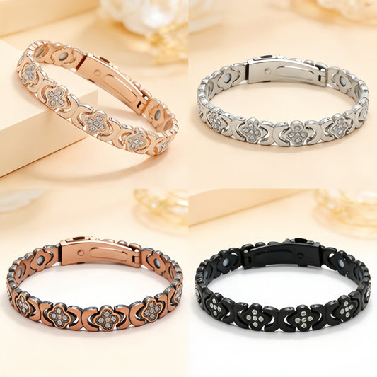 Women's Luxury Fashion Diamond Single Row Four Bracelet