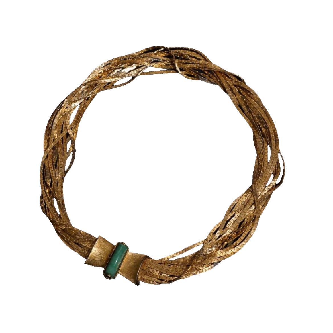 Early Book Vintage Weave Simple Golden Necklaces